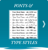 boat lettering fonts and type