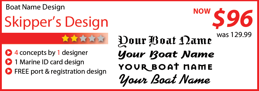 custom boat lettering